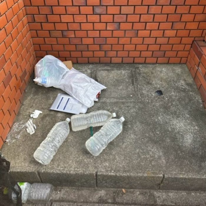 荒れたゴミ置き場