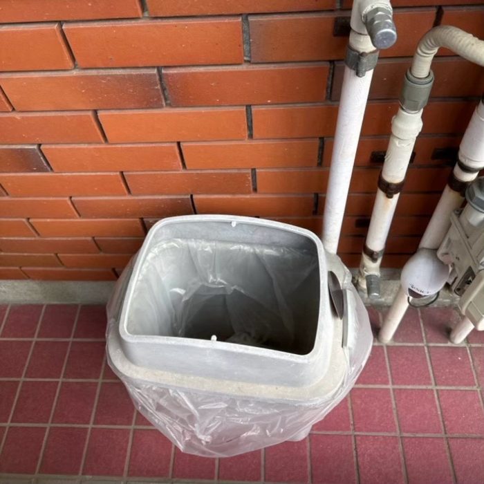 清掃後のポスト下